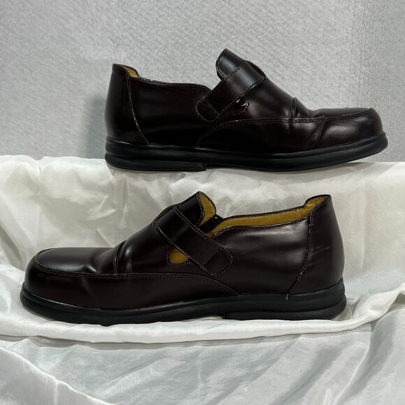 Footprints by Birkenstock Womens Sanibel Monk Strap Buckle Loafer Brown - Picture 3 of 9